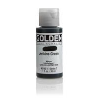 ゴールデン GOLDEN フルイド 低粘度アクリル樹脂絵具 GFL 30ml 2195 ジェンキンス グリーン