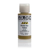 ゴールデン GOLDEN フルイド 低粘度アクリル樹脂絵具 GFL 30ml 2225 ニッケル アゾ イエロー