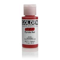 ゴールデン GOLDEN フルイド 低粘度アクリル樹脂絵具 GFL 30ml 2277 ピロール レッド