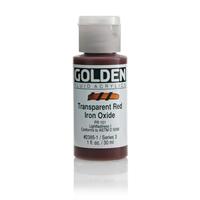 ゴールデン GOLDEN フルイド 低粘度アクリル樹脂絵具 GFL 30ml 2385 トランス レッド アイアン オキサイド