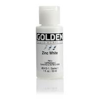 ゴールデン GOLDEN フルイド 低粘度アクリル樹脂絵具 GFL 30ml 2415 ジンク ホワイト