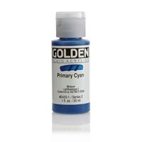 ゴールデン GOLDEN フルイド 低粘度アクリル樹脂絵具 GFL 30ml 2420 プライマリー シアン