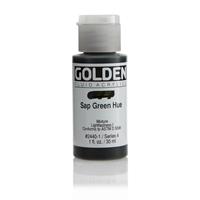 ゴールデン GOLDEN フルイド 低粘度アクリル樹脂絵具 GFL 30ml 2440 サップ グリーン ヒュー