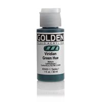 ゴールデン GOLDEN フルイド 低粘度アクリル樹脂絵具 GFL 30ml 2443 ビリジャン グリーン ヒュー