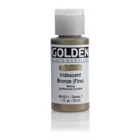 ゴールデン GOLDEN フルイド 低粘度アクリル樹脂絵具 GFL 30ml 2450 イリデッセント ブロンズ（ファイン）