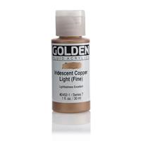 ゴールデン GOLDEN フルイド 低粘度アクリル樹脂絵具 GFL 30ml 2452 イリデッセント コパー ライト（ファイン）