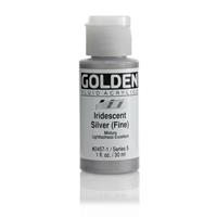 ゴールデン GOLDEN フルイド 低粘度アクリル樹脂絵具 GFL 30ml 2457 イリデッセント シルバー（ファイン）
