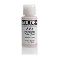 ゴールデン GOLDEN フルイド 低粘度アクリル樹脂絵具 GFL 30ml 2470 インタフェレンス バイオレット（ファイン）