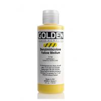 ゴールデン GOLDEN フルイド 低粘度アクリル樹脂絵具 GFL 118ml 2008 ベンズイミダゾロン イエロー ミディアム
