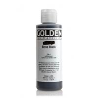 ゴールデン GOLDEN フルイド 低粘度アクリル樹脂絵具 GFL 118ml 2010 ボーン ブラック