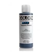 ゴールデン GOLDEN フルイド 低粘度アクリル樹脂絵具 GFL 118ml 2390 ターコイズ (フタロ)