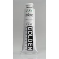 ゴールデン GOLDEN 高粘度アクリル樹脂絵具 GHB 59ml 4050 インタフェレンス グリーン（ファイン）