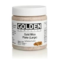 ゴールデン GOLDEN 高粘度アクリル樹脂絵具 GHB 118ml 4078 ゴールド マイカ フレーク ラージ
