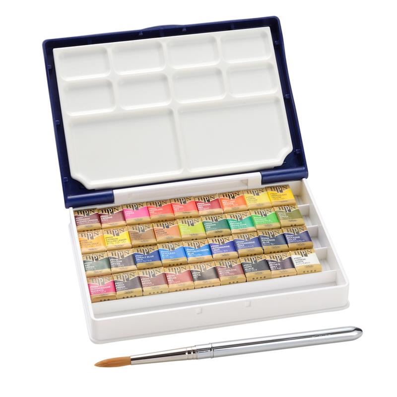 ホルベイン 固形水彩絵具 パンカラー 36色セット パームボックス