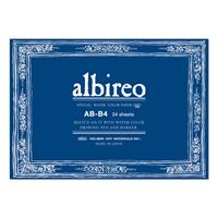 albireo アルビレオ 水彩紙 100％ パルプ 218g/m2 中目 ブロック B4 (257×364mm) 24枚とじ AB-B4