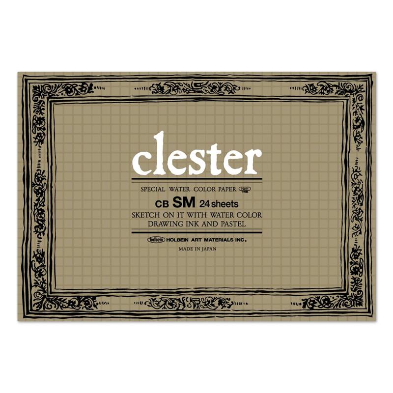 clester クレスター 水彩紙 コットン・パルプ 210g/m2 中目 ブロック SM (227×158mm) 24枚とじ CB-SM
