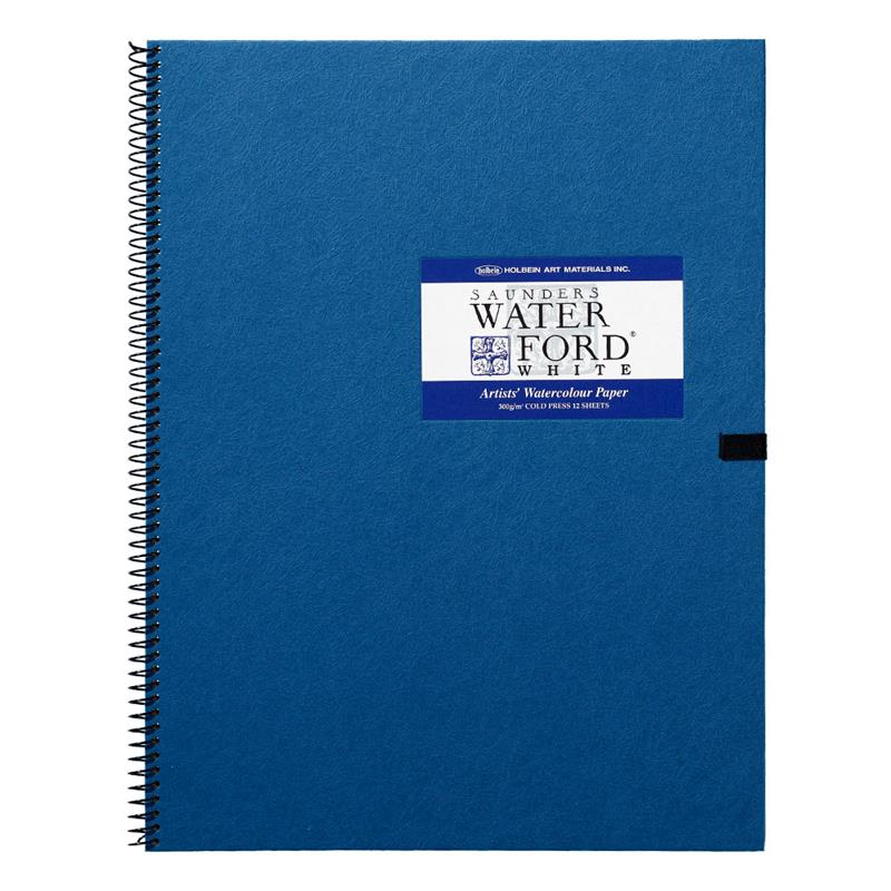 WATERFORD ウォーターフォード 水彩紙ブック EHS2-F8 (中紙300g・中目・12枚綴) スプリング・ホワイト