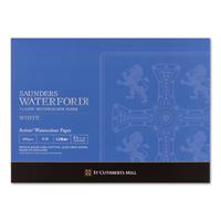 WATERFORD ウォーターフォード 水彩紙 コットン100％ 300g/m2 中目 ホワイト ブロック F4 (333×242mm) 12枚とじ EHB-F4