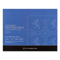 WATERFORD ウォーターフォード 水彩紙 コットン100％ 300g/m2 中目 ホワイト ブロック F6 (410×318mm) 12枚とじ EHB-F6