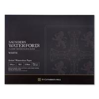 WATERFORD ウォーターフォード 水彩紙 ホワイト・ブロック 荒目 EHBR-F6 410×318mm 300g/m2 コットン100％ 12枚綴じ