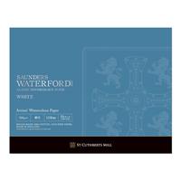 WATERFORD ウォーターフォード 水彩紙 ホワイト・ブロック 細目 EHBH-F6 410×318mm 300g/m2 コットン100％ 12枚綴じ