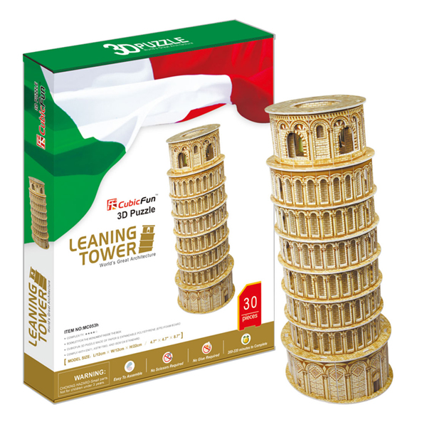 3D 立体パズル ピサの斜塔
