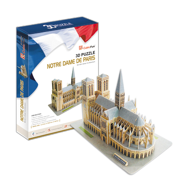 3D 立体パズル ノートルダム大聖堂 | ゆめ画材