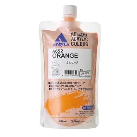 ホルベイン カラージェッソ (色のついた地塗り材) 詰替用 300ml オレンジ