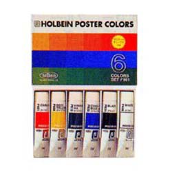 ホルベイン ポスターカラー 6色セット (11mlチューブ)