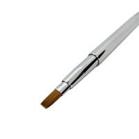 化粧筆 メイクブラシ スライド式リップブラシ (シルバー) L-02