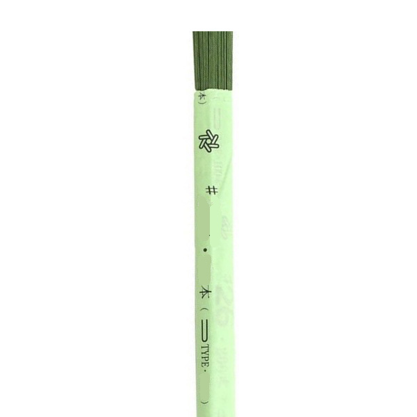 紙テープ巻きワイヤー 太さ約0.45mm (200本) 番手26 緑 36cm
