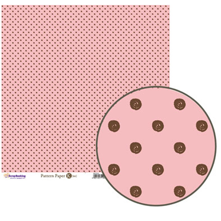パターンペーパー K Strawberry Dot (5枚1パック)