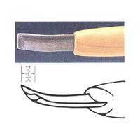 彫刻刀 ハイス鋼 2mm 浅丸曲型