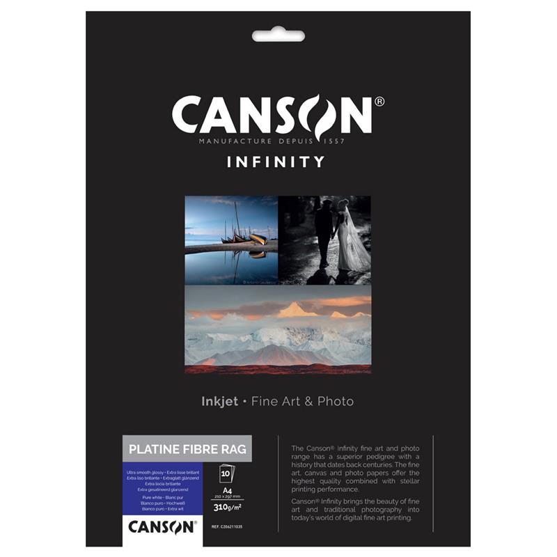 CANSON キャンソン インフィニティ プラチナ ファイバー ラグ A4 フォト用紙
