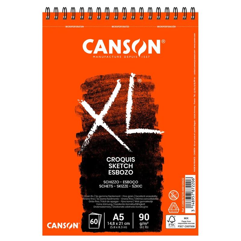 CANSON キャンソン XL クロッキー A5 短辺とじ