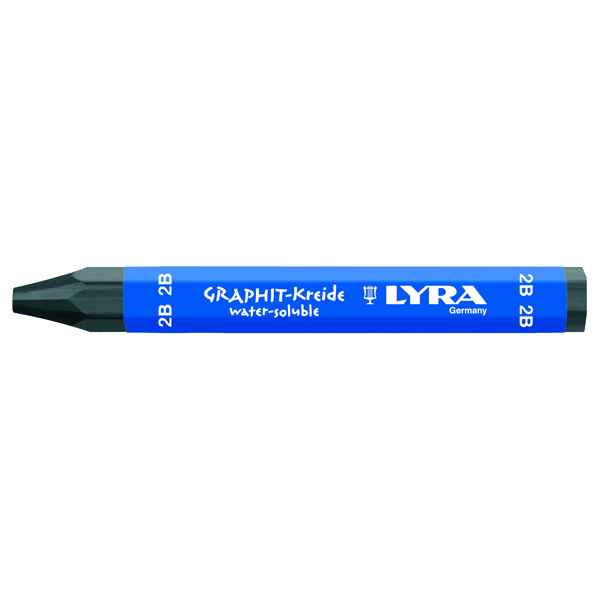 Lyra リラ 水性グラファイト クレヨン 2B (12本セット) L5630102