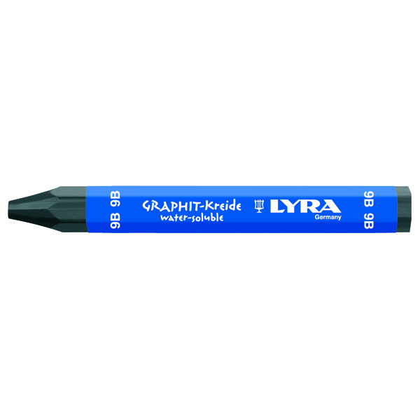 Lyra リラ 水性グラファイト クレヨン 9B (12本セット) L5630109