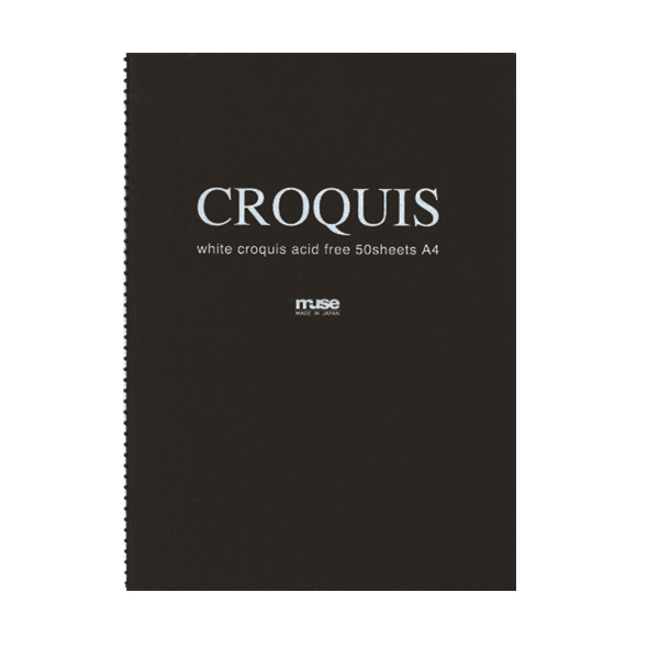 CROQUIS クロッキーブック ホワイト B3 黒表紙