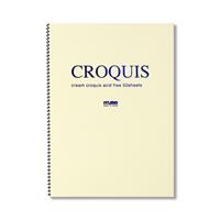 CROQUIS クロッキーブック クリーム A4サイズ 5冊パック