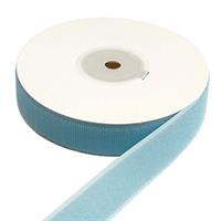 手芸用マジックテープ 縫い付け 巾25mm 徳用5m巻 B（ループ） サックスブルー 5m ※1巻