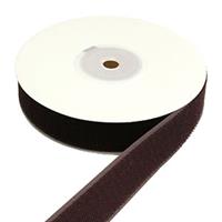 手芸用マジックテープ 縫い付け 巾25mm 徳用5m巻 B（ループ） ブラウン 5m ※1巻
