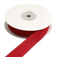 手芸用マジックテープ 縫い付け 巾25mm 徳用5m巻 A（フック） レッド 5m ※1巻