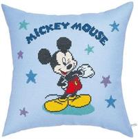 オリムパス製絲 刺繍キット クッション ディズニー ミッキーマウス・星