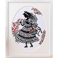 オリムパス製絲 クロスステッチ 刺繍キット 「オノエ・メグミの少女のステッチ」花かご