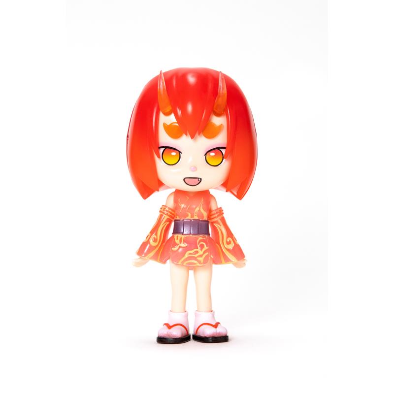 TWOMOE トゥーモエ 赤オニコ 全高約14cm ソフビ人形 TWMO-RD | ゆめ画材