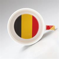 小倉陶器 フラッグカフェ マグカップ (ポストカード付) ベルギー