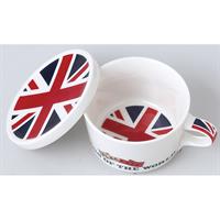 小倉陶器 フラッグカフェ フタ付マグカップ イギリス