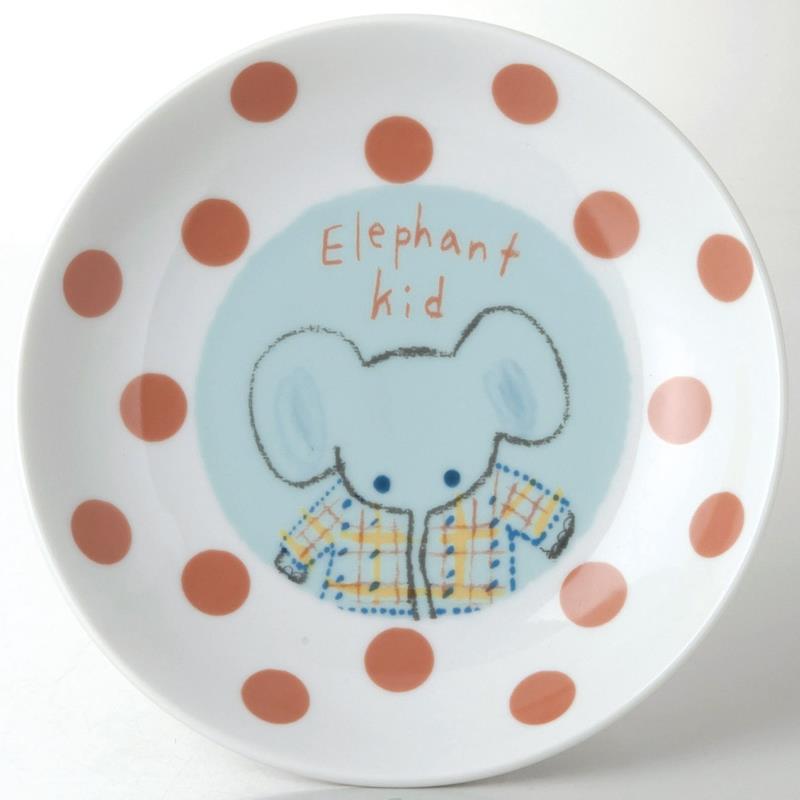 小倉陶器 ANIMAL KID ケーキ皿 Elephant Kid