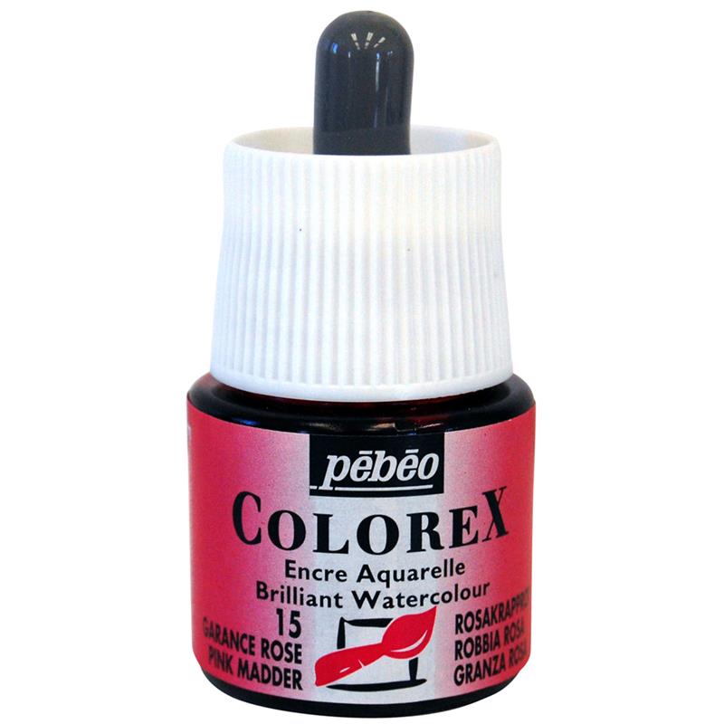 pebeo 水性染料ベースインク カラーレックス 45ml マダーピンク