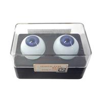 ビスクアイ グラスチック 青8mm 白目部分含む UV ※人形の目